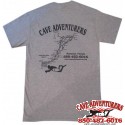 Cave Adventurers Unisex Jackson Blue Map T-Shirt