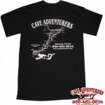 Cave Adventurers Jackson Blue Map T-Shirt *Black*