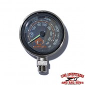 Deep6 1.5" Dual BAR/PSI Brass with Plastic Face SPG - Black 